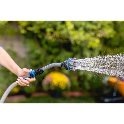 Orbit 8-Pattern Thumb Control Hose Wand Gray/Blue/Black