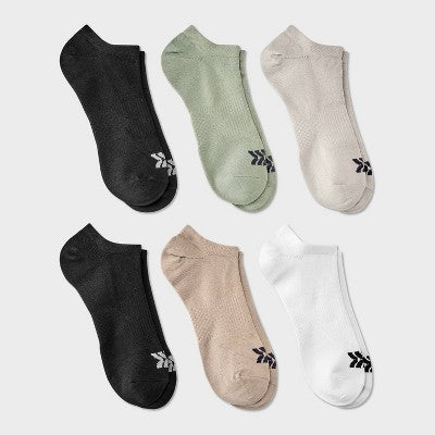Men's Striped Lightweight Dart Socks 6pk 6-12