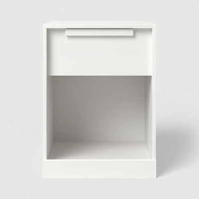 Modern Nightstand with Drawer White - Room Essentials (LOCAL PICKUP ONLY)