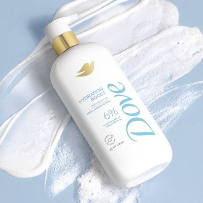 Dove Beauty Hydration Boost Serum Body Wash for Dry Skin with 6% Hydrating Serum - Hyaluronic Acid - 30 fl oz