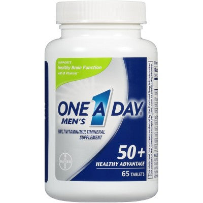 One A Day Men's 50+ Multivitamin Tablets - 65ct