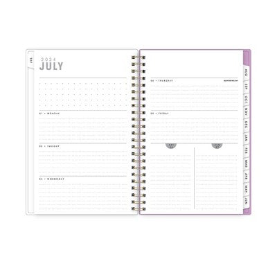 Blue Sky Artisans and Makers 2024-25 Weekly/Monthly Planner 8"x5" Artisans and Makers Tropical Leaves
