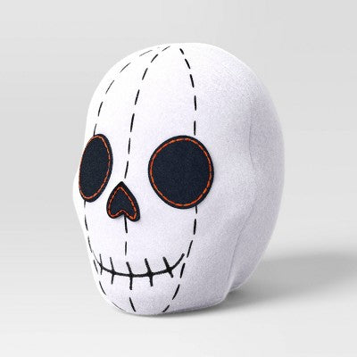 5" Felt Skull Halloween Decorative Sculpture - Hyde & EEK! Boutique: Indoor