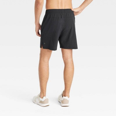 Men's Stretch Woven Shorts 7" - All In Motion Black S