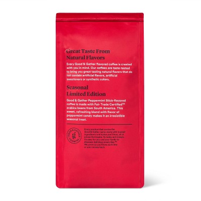 Naturally Flavored Peppermint Stick Light Roast Ground Coffee - 12oz - Good & Gather