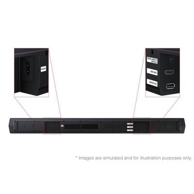 Samsung 2.1Ch DTS Virtual:X Soundbar with Subwoofer (HW-B53WF): HDMI ARC, Bluetooth, Wall Mountable (LOCAL PICKUP ONLY)