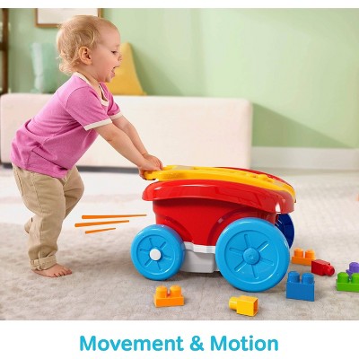 Mega Bloks Block Scooping Wagon Building Set