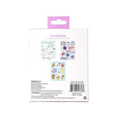 Vivitar Laptop Stickers 3pk