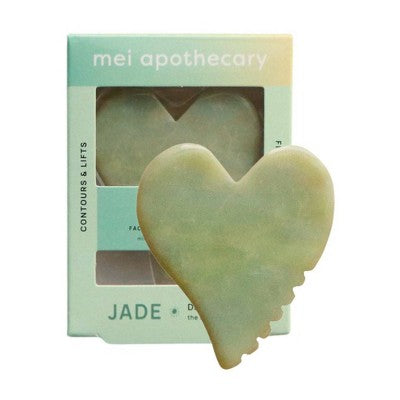 Mei Apothecary Mini Jade Heart Gua Sha Tool
