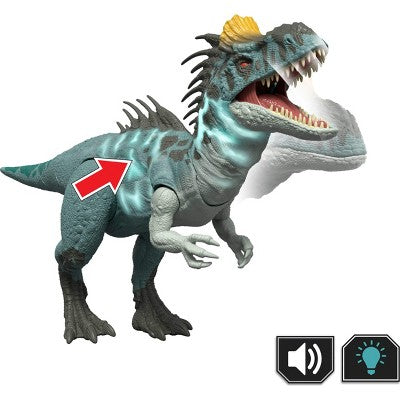 Jurassic World Wild Roar Crylophosaurus Dinosaur Action Figure Toy, Attack & Light & Sound
