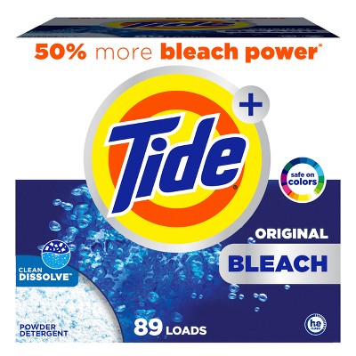 Tide Original Plus Bleach Powder Laundry Detergent - 89 Loads