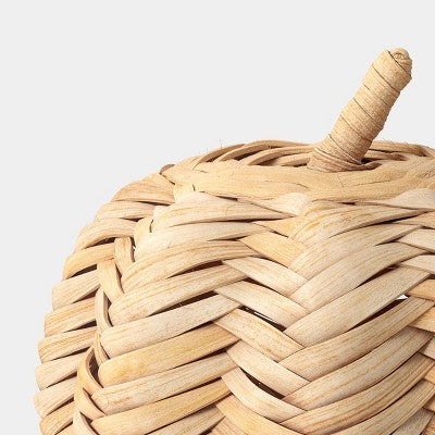 6" Medium Light Woven Pumpkin - Threshold