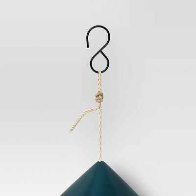 Ceramic Matte Tray Bird Feeder 11.22" Teal - Threshold