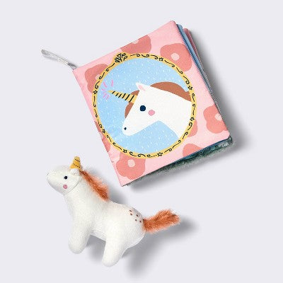 Interactive Soft Book and Plush Toy - Unicorn - Cloud Island
