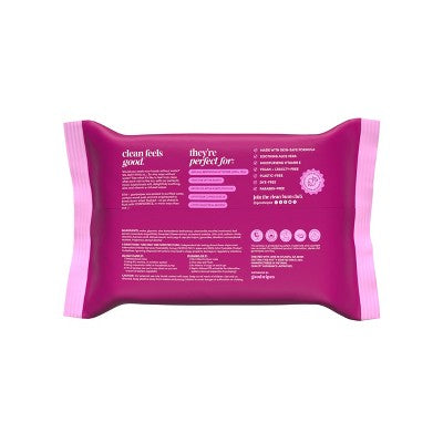 Goodwipes Flushable Personal Wipes - Rosewater - 50ct/4pk