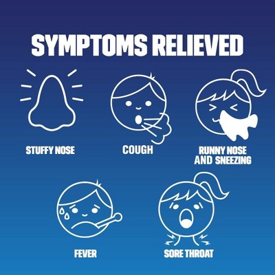 Mucinex Children Multi Symptom Cold Nighttime Liquid Berry Flavor Childrens Cold Relief Liquid, 4 Oz