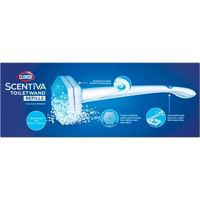 Clorox Scentiva Coconut and Waterlily ToiletWand Pad Cleaner Refills - 10ct