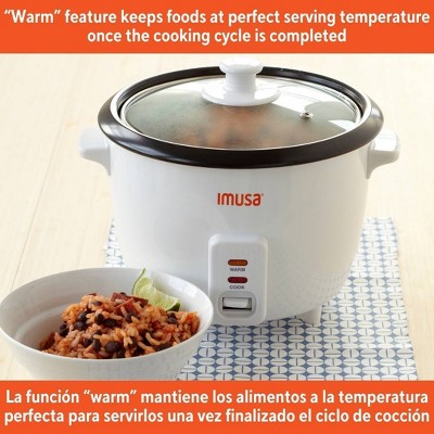 IMUSA 5 Cup Rice Cooker White