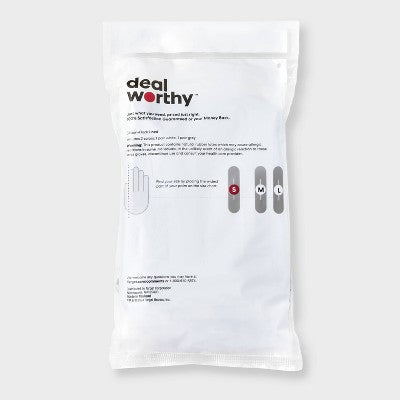 Reusable Latex Gloves - Small - 2ct - Dealworthy