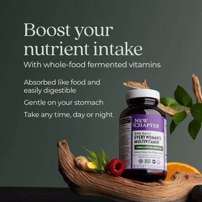 New Chapter Women's Multivitamin, Every Woman's One Daily for Immune, Beauty + Energy Support Tablets - 30ct