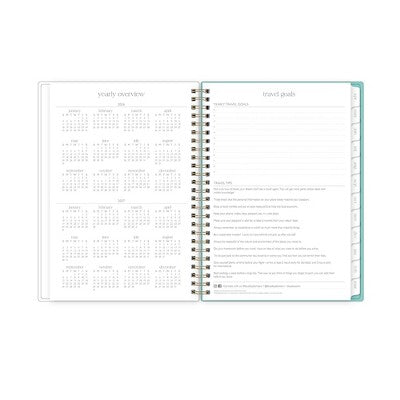 Rhi James for Blue Sky Weekly/Monthly Planner Notes (15 Month) Wirebound 5.875"x8.625" Clear Cover - Greek Village