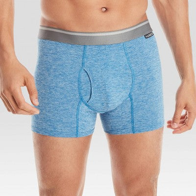 Hanes Premium Men's Breathable Mesh Comfort Flex Fit Boxer Trunks - Blue L