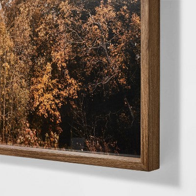 36" x 30" Golden Forest Framed Wall Art: Modern Decor, MDF & Glass - Threshold designed w/Studio McGee (LOCAL PICKUP ONLY)