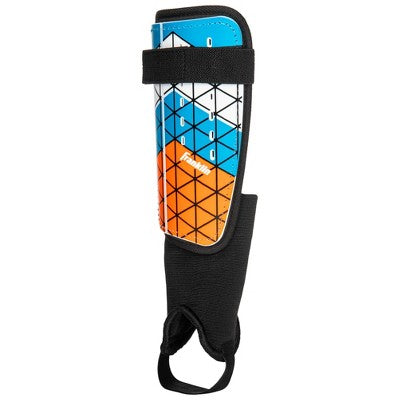 Franklin Sports Shin Guards 2pk - Blue/Orange M: Soccer Field Equipment, ABS Material