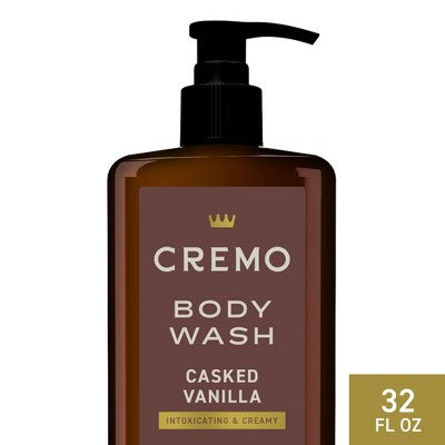 Cremo Body Wash - Casked Vanilla - 32 fl oz: Liquid Pump Bottle, For Normal to Dry Skin, Whole Body Cleansing