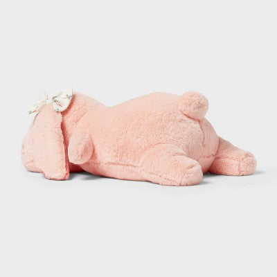 Bunny Weighted Plush Kids' Throw Pillow Pink - Pillowfort