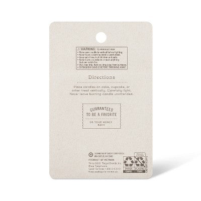Rainbow Number Candles - 10ct - Favorite Day