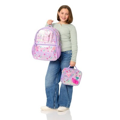 Locker Club Stationery 17" Backpack Set - Cherry