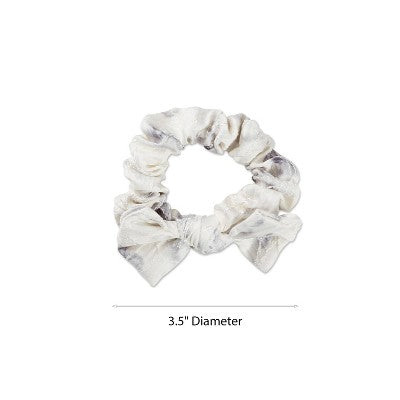 scunci be-u-tiful Satin Bow Scrunchies - Cream/Gray/Blush/Sage - 3pk