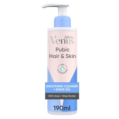 Venus for Pubic Hair and Skin 2-in-1 Smoothing Cleanser and Shave Gel Women's Shaving Cream - 6.4oz