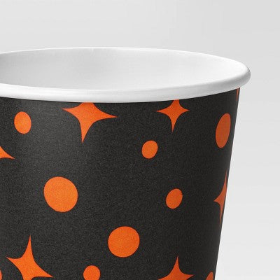 Orange Sparkle Disposable Cups 4.25" - 10ct - Hyde and EEK! Boutique