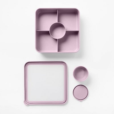 Large Snack Bento Food Storage Container Lavender - Figmint