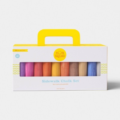 50pc Washable Chalk Set - Sun Squad