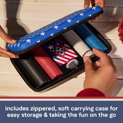 200pc Poker Set, Americana Collection in Red, White and Blue (Target Exclusive)