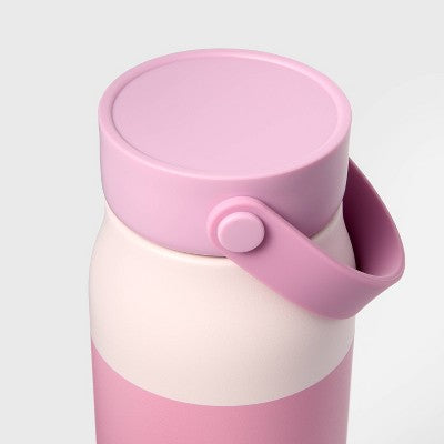 32oz Stainless Steel Hydration Water Bottle - Purple - Embark: Portable Drinkware, Polypropylene Lid