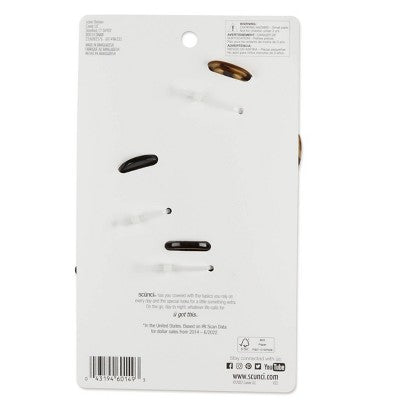 scunci Mixed Shape Claw Clips - 3ct