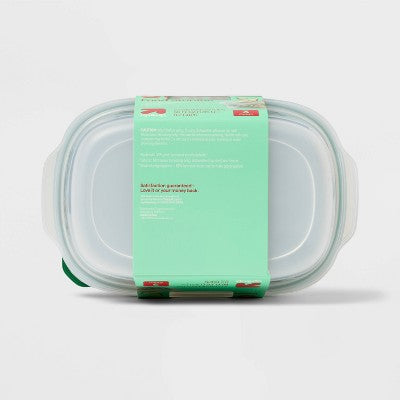 Holiday Large Rectangle Food Storage Container - 66oz/3ct - up&up