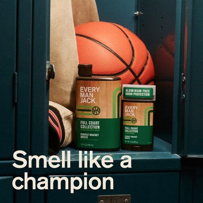 Every Man Jack Limited Edition Full Court Collection Aluminum-Free Men's Deodorant - Perfect Bracket Breeze - 3oz