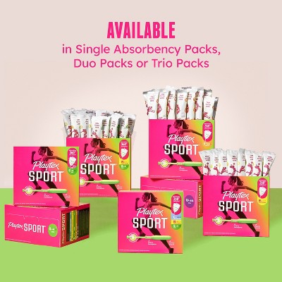 Playtex Sport Triplepack Tampons - Light/Regular/Super - 32ct