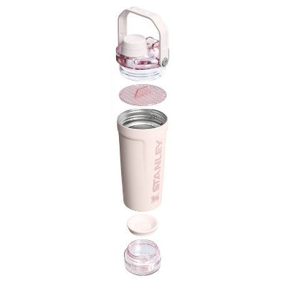 Stanley 20fl oz Stainless Steel Activate Shaker Bottle - Rose Quartz