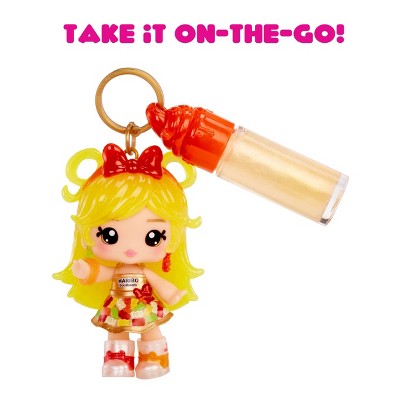 Yummiland x Licensed Sweets Lip Gloss Doll: Haribo Goldbears Includes DIY Lip Gloss + Removable Keychain