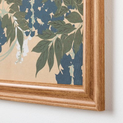 14"x11" Blue and Green Leaves Wall Art - Hearth & Hand with Magnolia