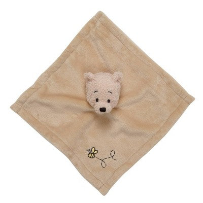 Bedtime Originals Disney Baby Winnie the Pooh Embroidered Security Blanket/Lovey: Fleece, 12" x 12", Animals Pattern