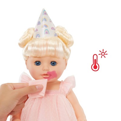 BABY Born 14'' Birthday Doll - Blue Eyes: Soft Body, Blonde Hair, Accessories Included