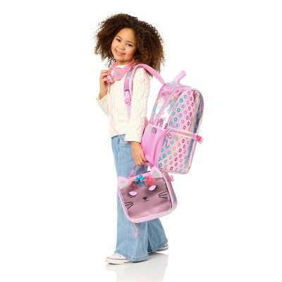 Locker Club Backpack Set with Lunch Box and Headphones - Cat