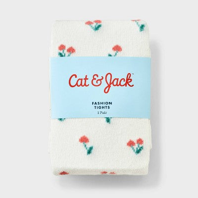 Toddler Cherries Fashion Tights - Cat & Jack 4T-5T